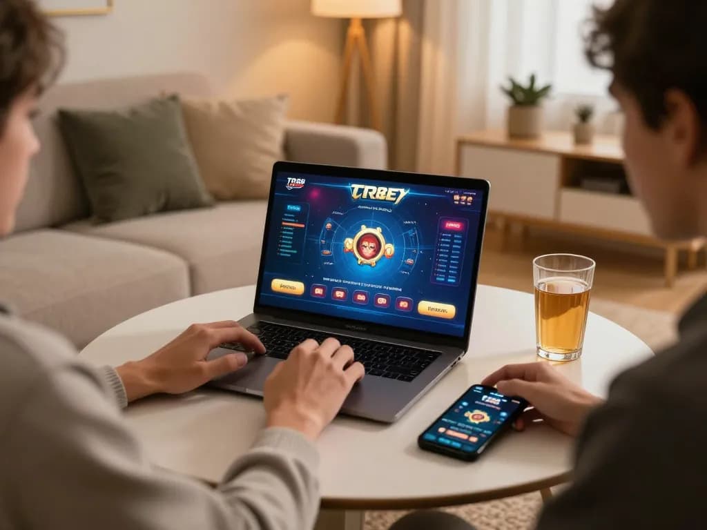 Engaging in online gaming at TR88 app for an exciting gambling experience.