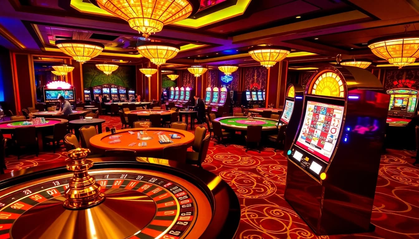 Experience the thrill of winning at lc88 gem with vibrant casino tables and exciting gameplay.