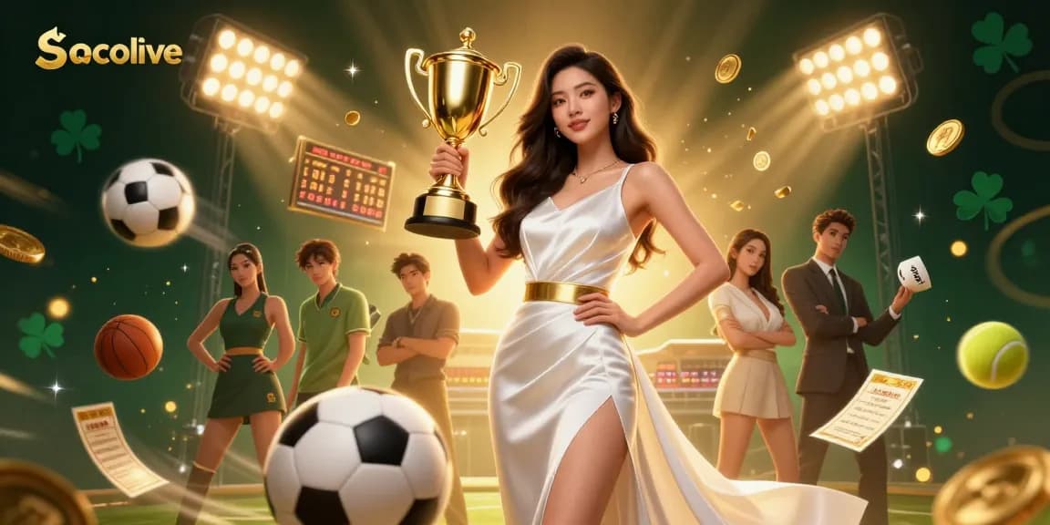 Socolive showcases winning moments in sports betting with immersive visuals and dynamic elements.