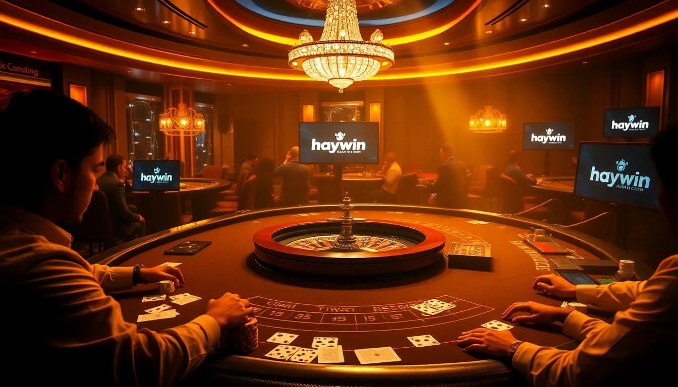 Experience the thrill of gambling at Haywin's luxurious casino, featuring Baccarat and roulette tables.