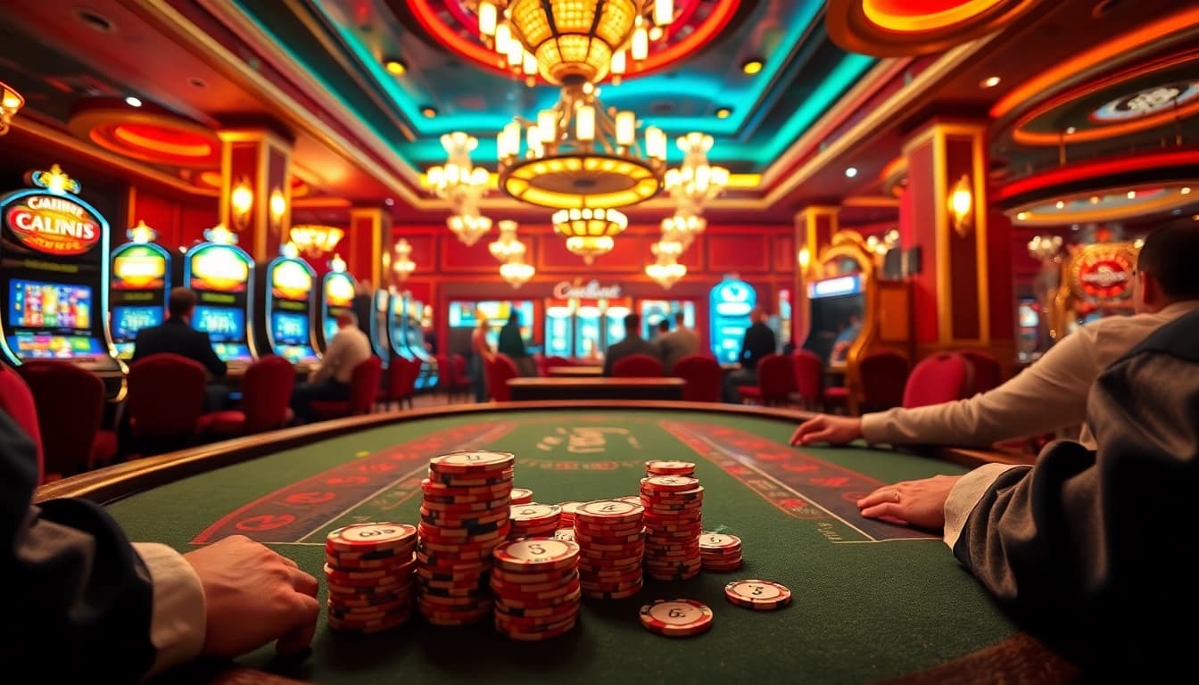 High-stakes betting at a dh88-themed casino table with luxury poker chips.