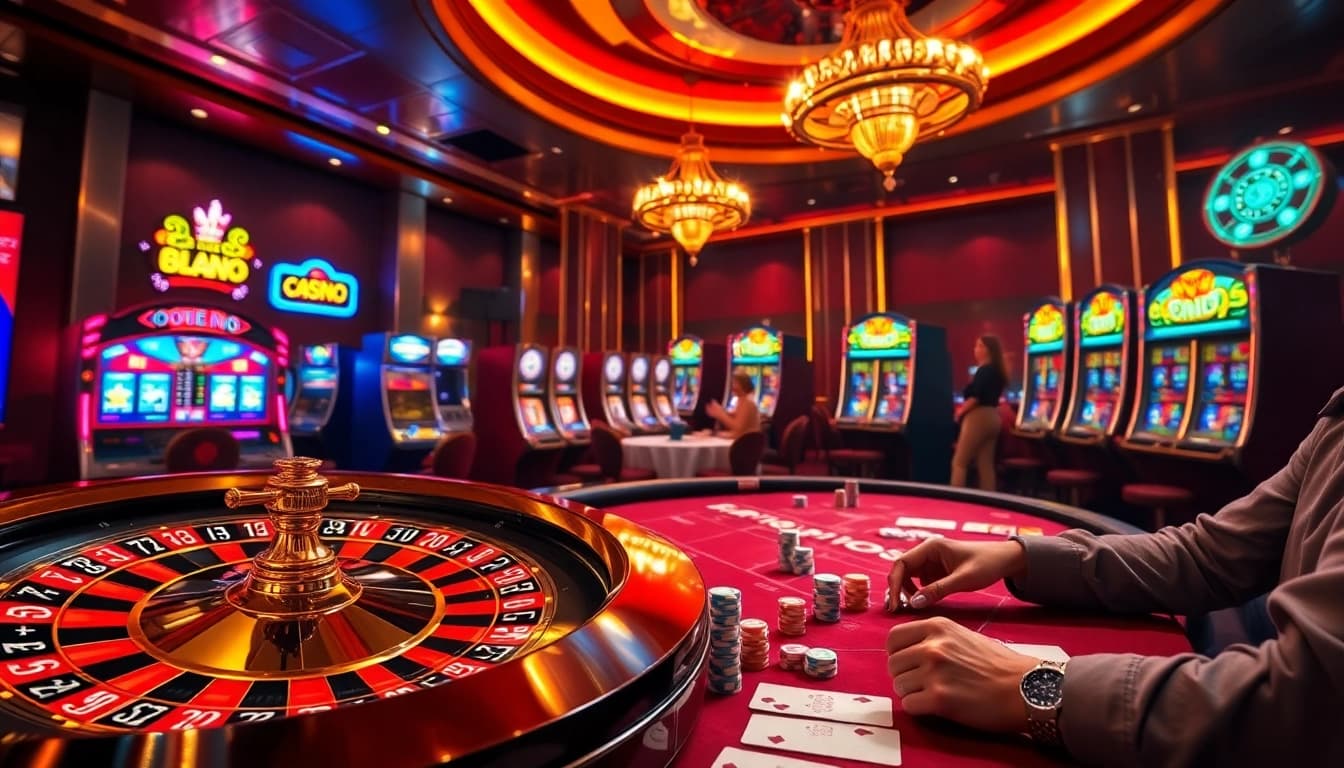 SODO66 players enjoying a thrilling casino experience with roulette and poker tables.