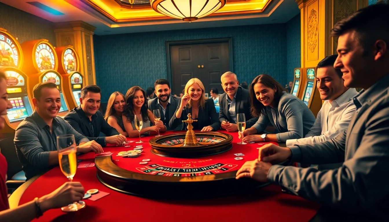Experience high-stakes poker excitement at https://kjc.uk.com/ featuring glamorous tables and vibrant chips.