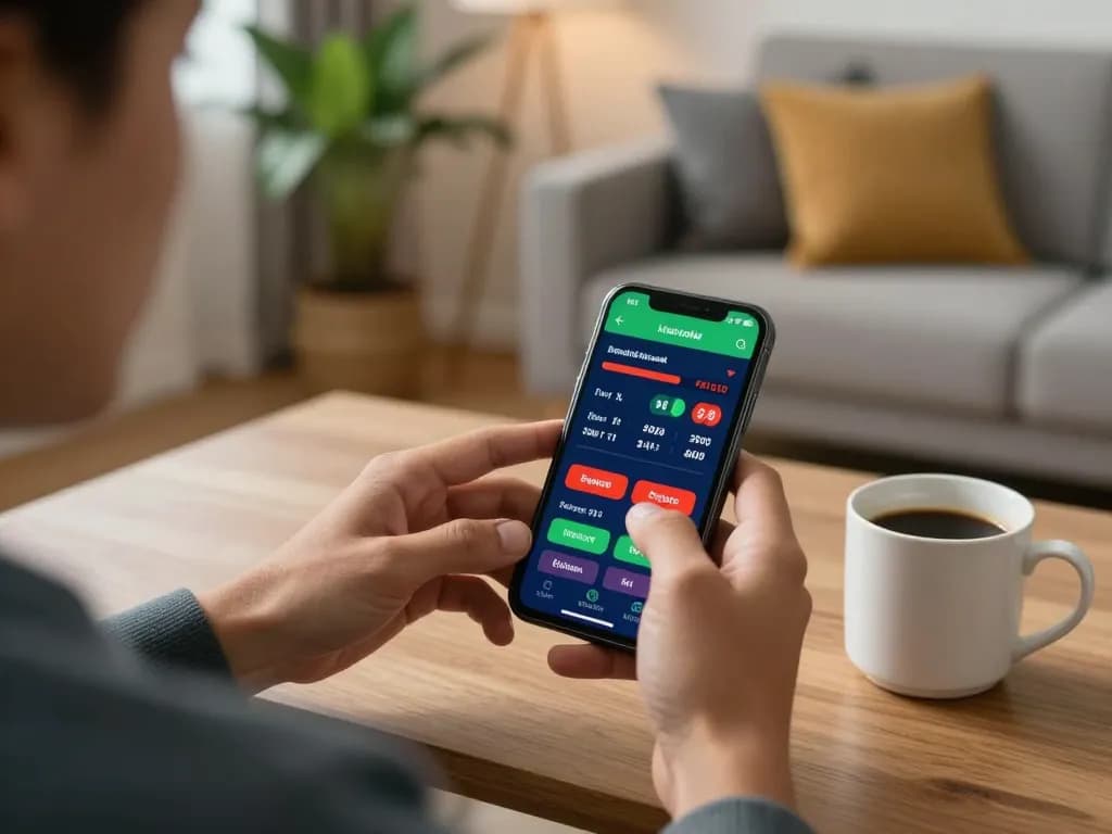 Placing strategic bets on the link jun88 sports betting app from a modern home setup