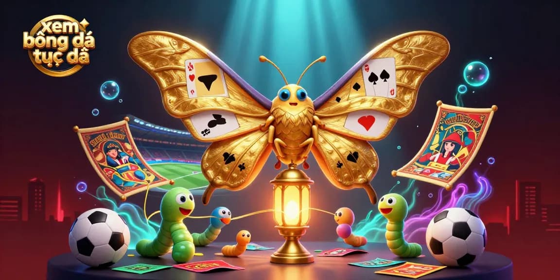 Experience xem bóng đá trực tiếp with vibrant casino scenes and sports betting elements in stunning detail.