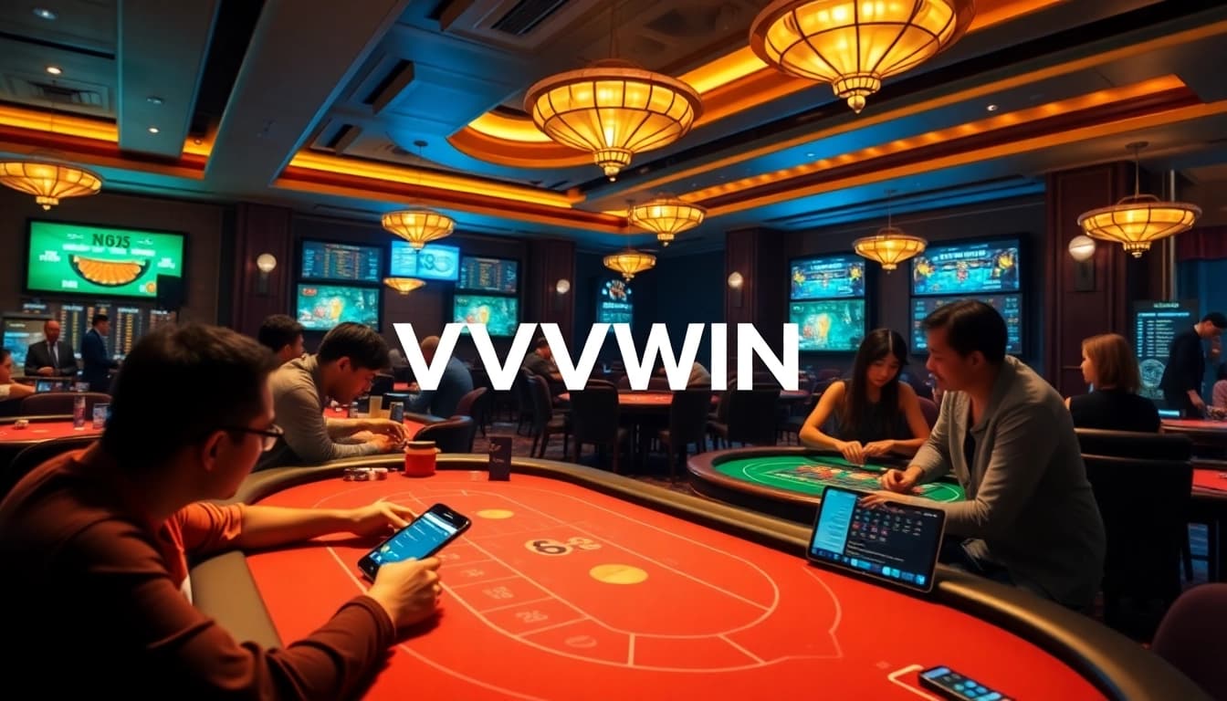 Experience the excitement of VVVWIN online betting platform with engaging games and a vibrant atmosphere.