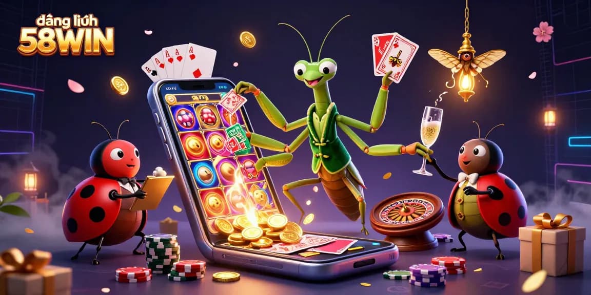 Engage with the ultimate gaming experience by logging in to 58WIN and exploring vibrant casino games.