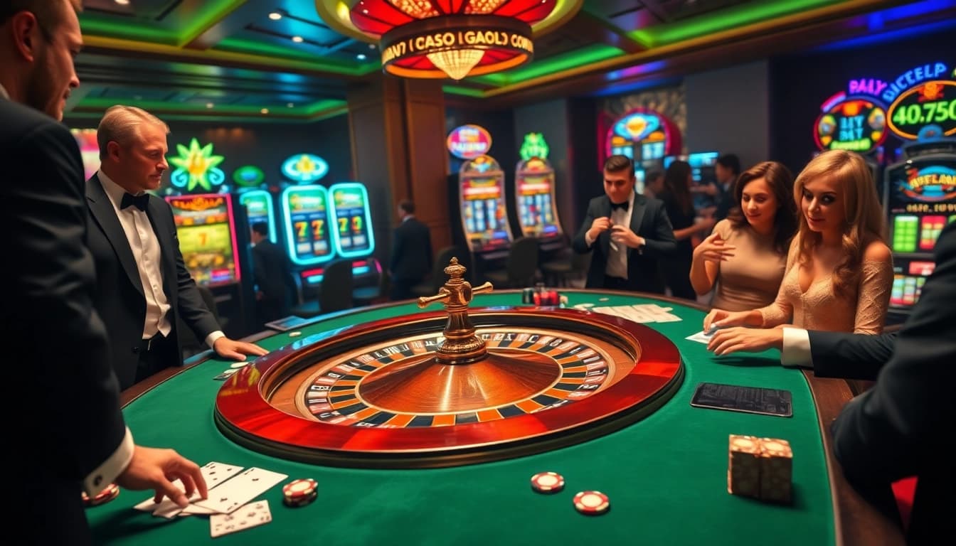 Engage at the luxurious casino scene inspired by https://rr88c.pro/ with roulette, poker, and vibrant slot machines.
