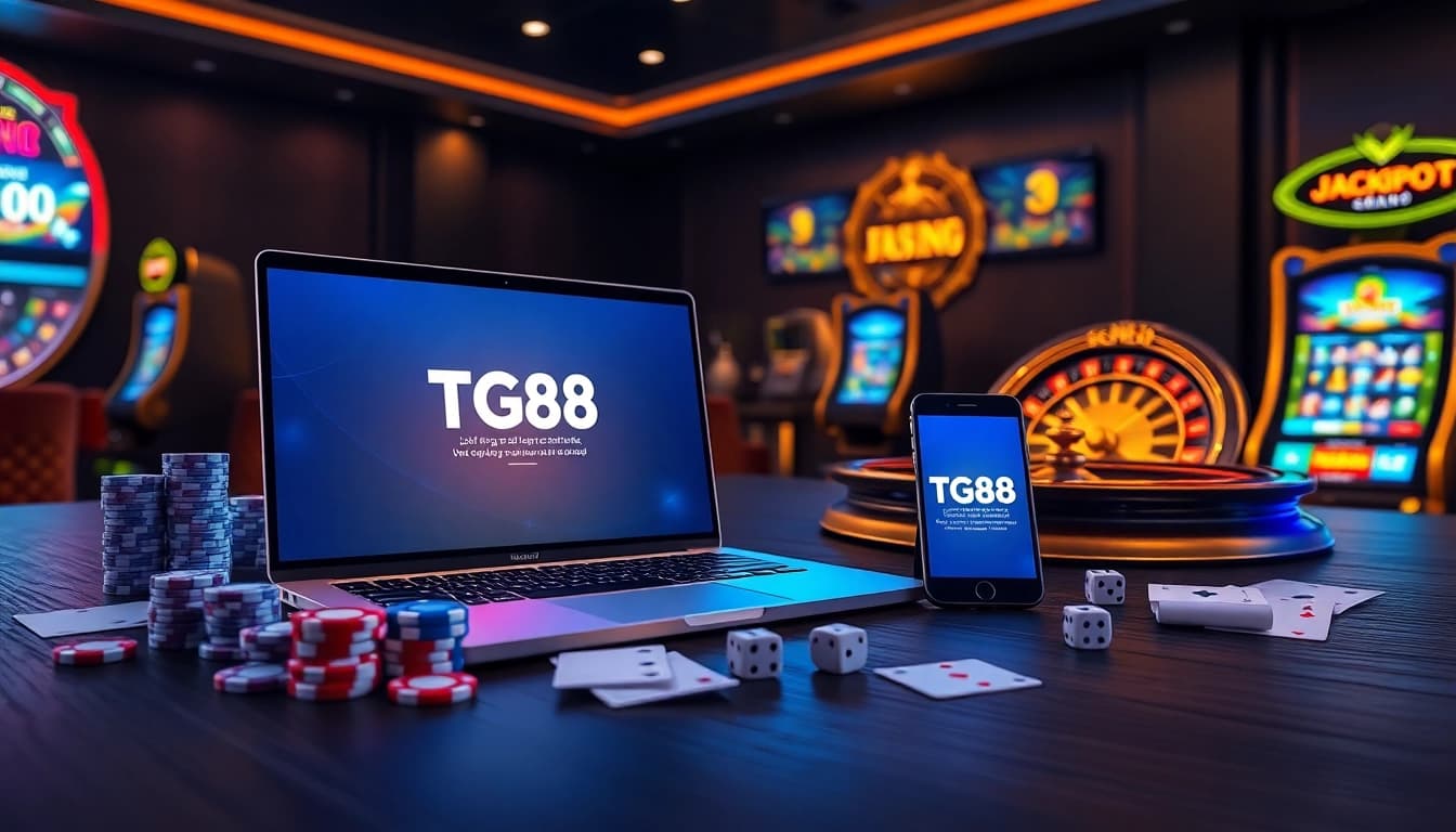 Engaging TG88 đăng nhập screen with interactive casino chips and dynamic roulette wheel bet placement