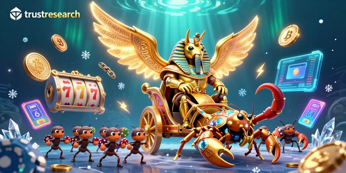 Experience thrilling bonus buy slots action with trustresearch featuring vibrant crypto elements.