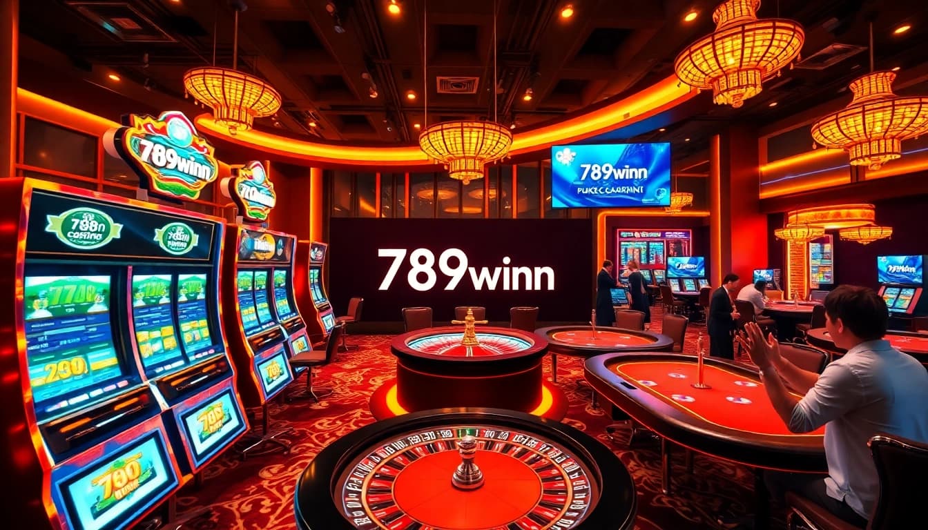Experience the thrill of 789winn at a vibrant online casino, showcasing exciting games and rich visuals.