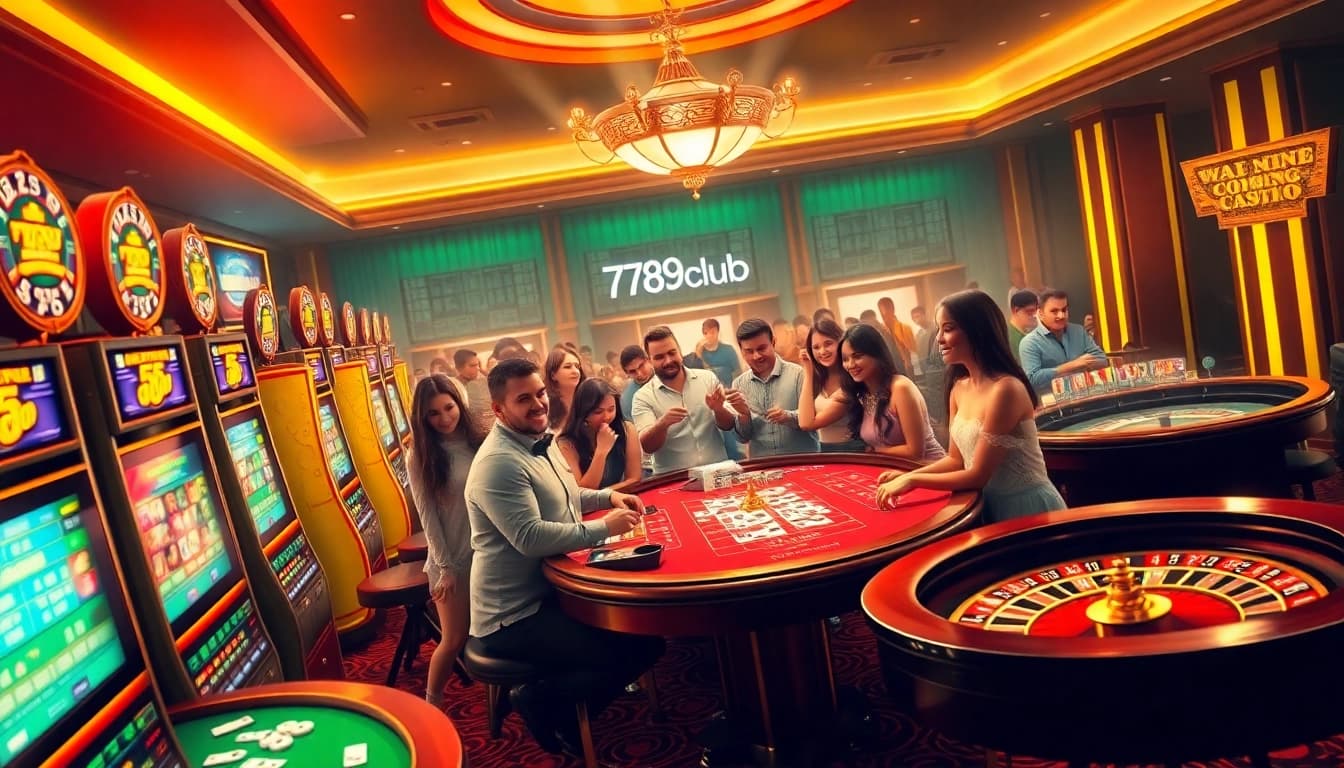 Experience the thrilling action at 789club with players enjoying the excitement of casino games.