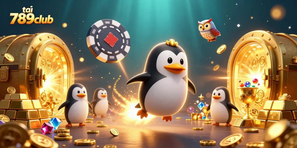 Experience exciting gameplay at tải 789club while chasing the jackpot in a vibrant casino-themed scene.
