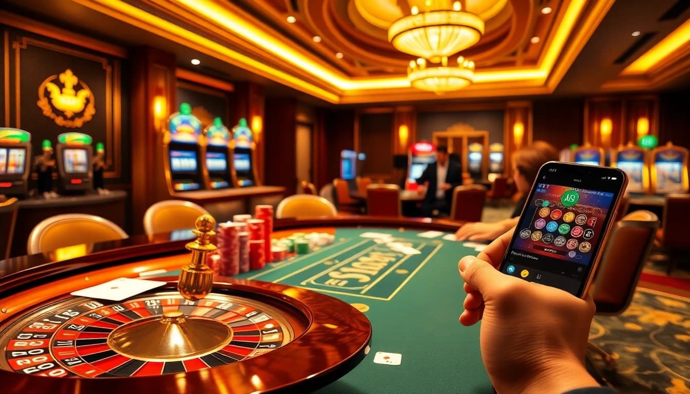 Experience high-stakes excitement with KJC as players engage in thrilling casino games.