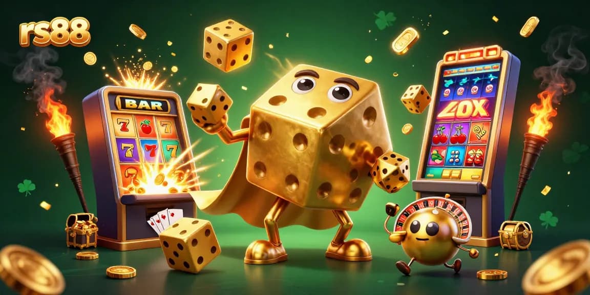 Experience the exciting world of rs88 casino with vibrant characters and dynamic game elements.