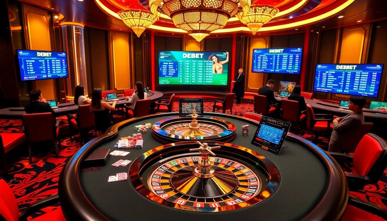 Experience the excitement of Nhà Cái DEBET's online casino with vibrant games and engaging gameplay.