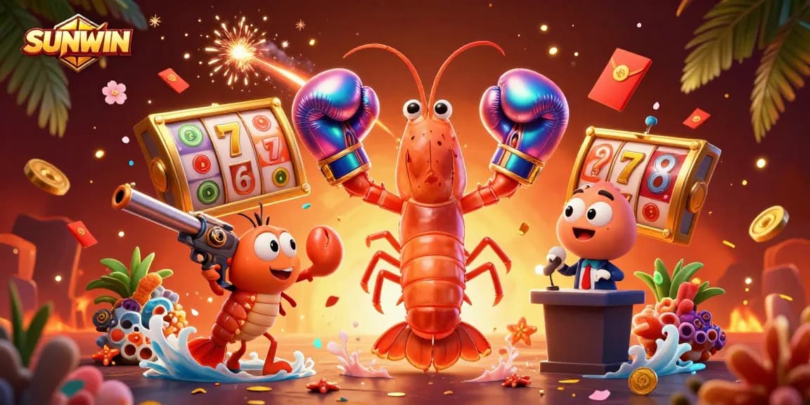 SUNWIN activates thrilling gaming with vibrant 3D casino characters and dynamic slot game elements.