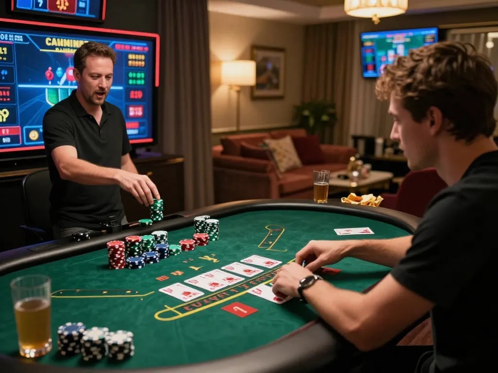 Engaging 789club online casino experience featuring a player at a live blackjack table.