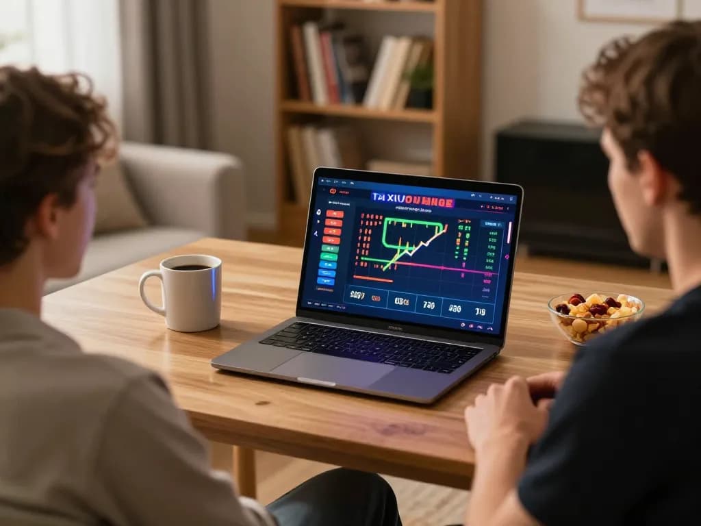 Engaging in tai xiu online gameplay at home with strategic betting options displayed.