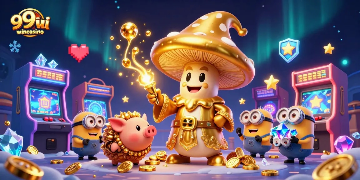 Experience thrilling casino gameplay with 99wincasino's magical golden wizard and treasures.