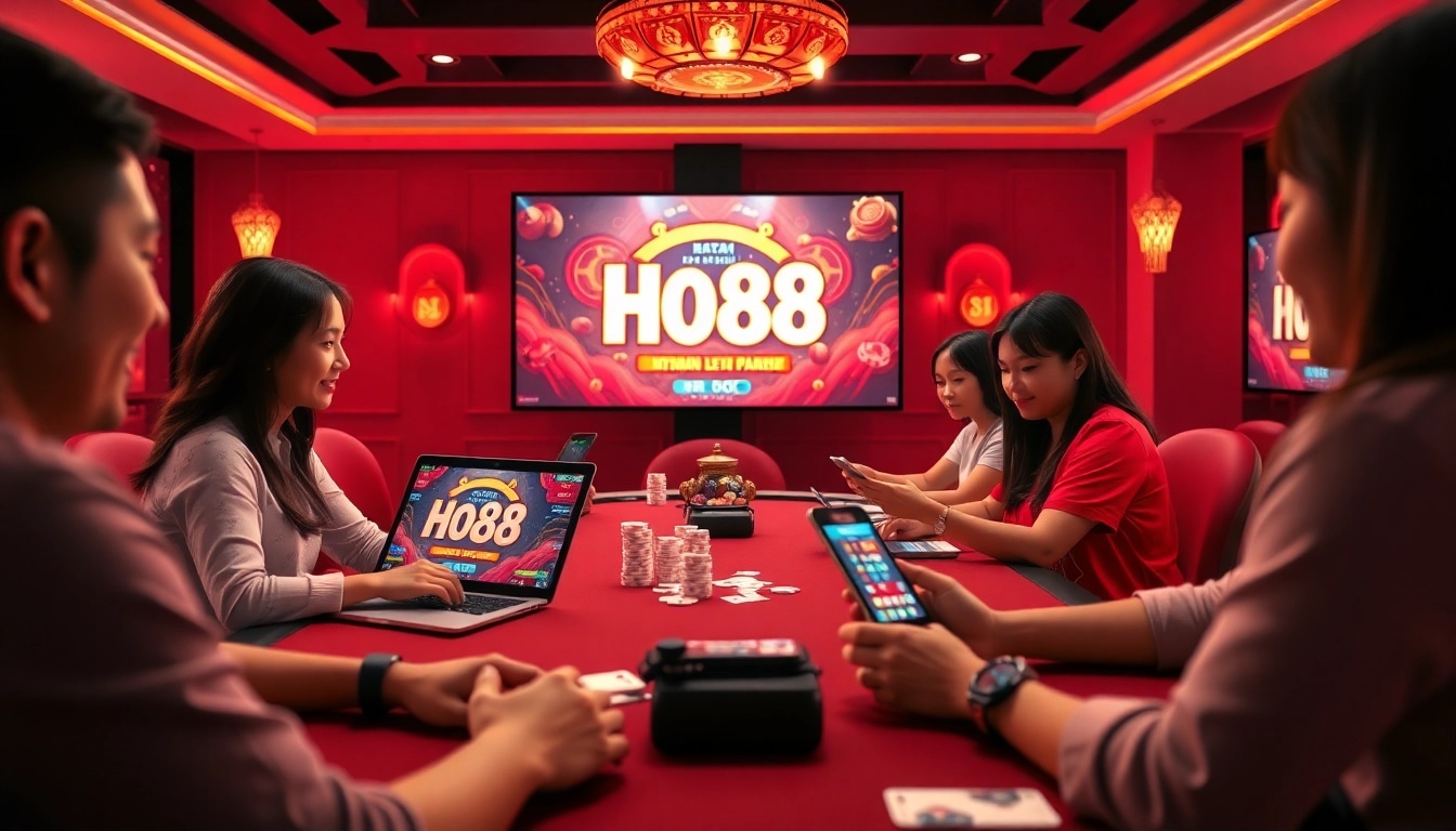 Exciting Ho88 online casino experience with players engaged in live gameplay