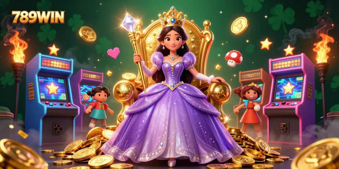 Join the exciting world of 789WIN with vibrant game elements, showcasing thrilling casino action.