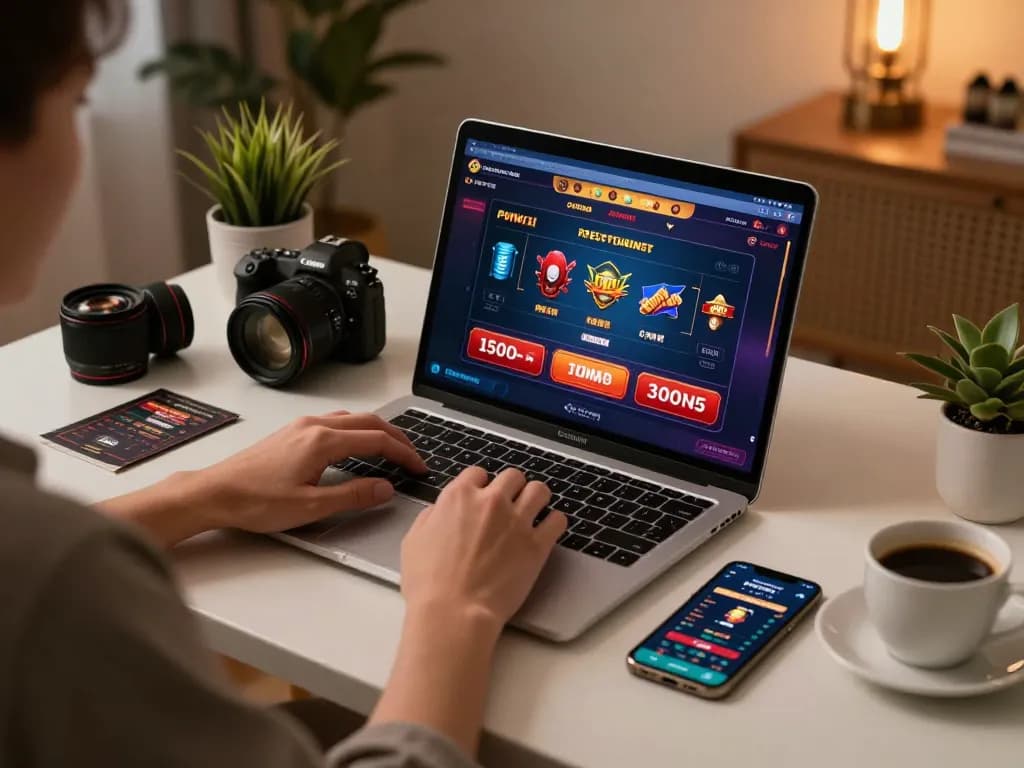 Engaging online gambling session at home with s666no1 displayed on laptop for strategic gameplay.