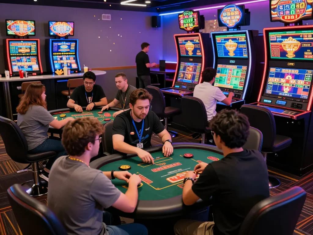 Vibrant gaming experience at https://da88.coach/ showcasing players enjoying diverse online casino games.