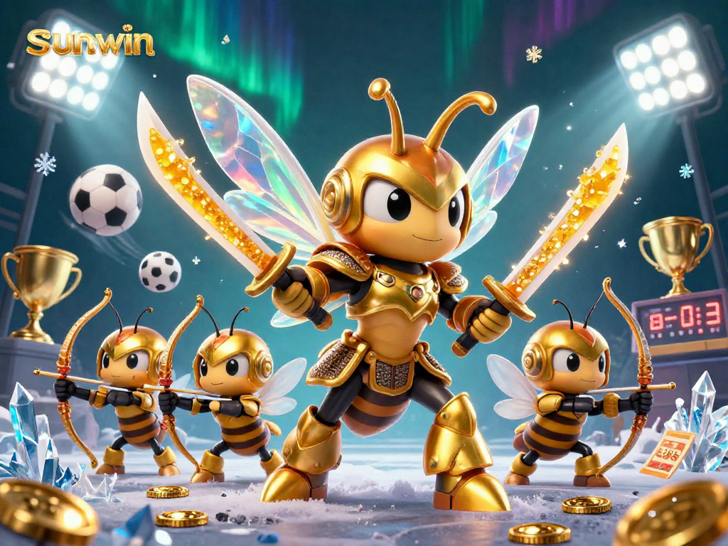 Experience strategic gameplay with sunwin, showcasing a dynamic 3D casino scene of sports betting excitement.