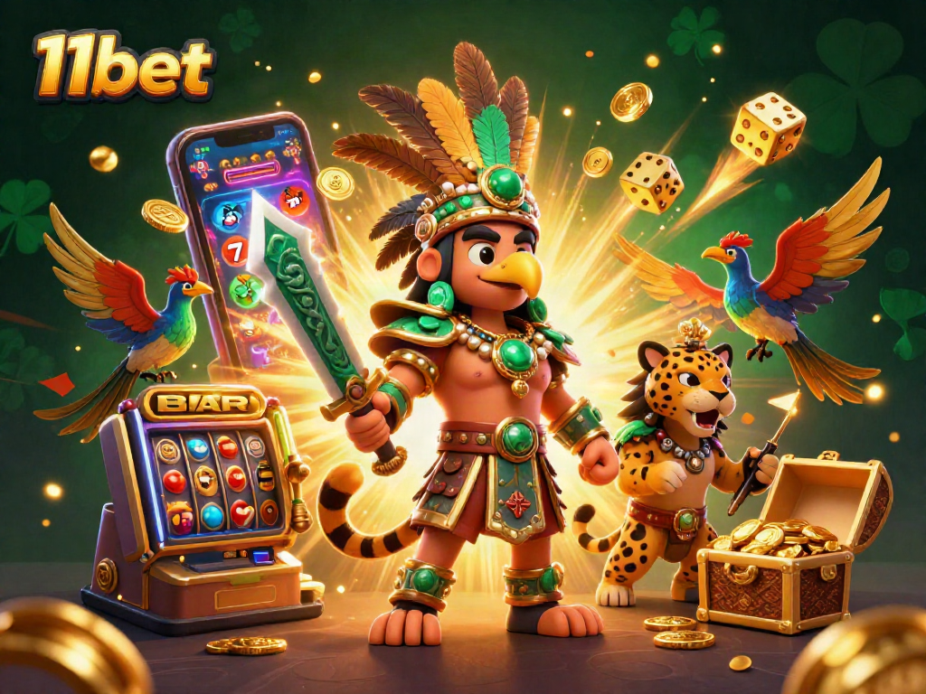 Spin the reels with 11bet's vibrant casino explosion featuring 3D characters and dynamic game elements!