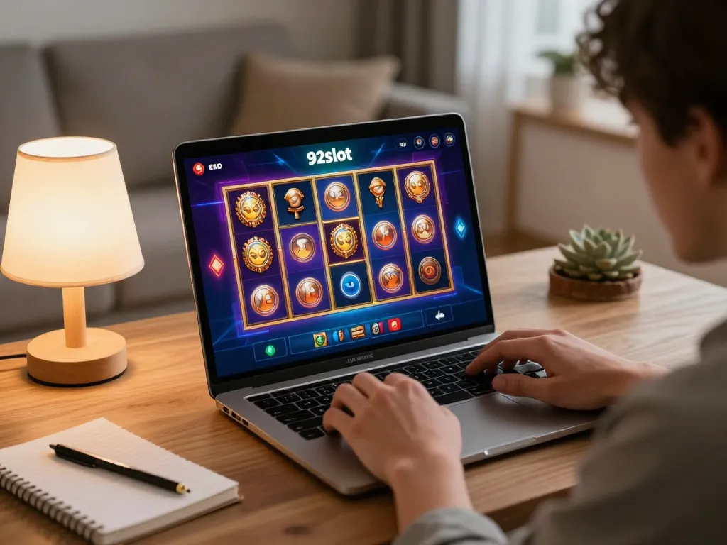 Experience thrilling gameplay on 92slot mobile app with vibrant slot graphics and cozy ambiance