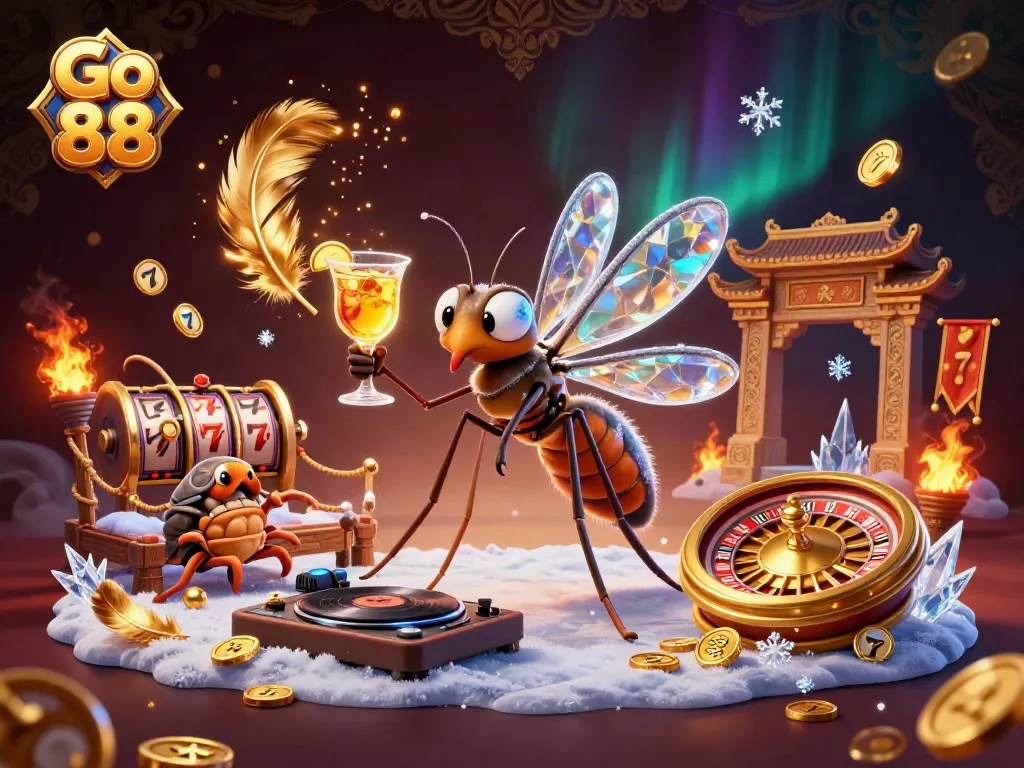 Engage in thrilling gameplay with Go 88, featuring vibrant casino characters and action-packed game elements.