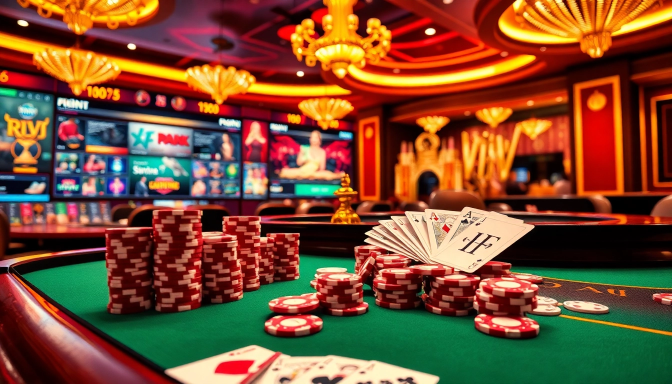 Experience thrilling gaming at rik vip with vibrant casino tables and exciting poker action.