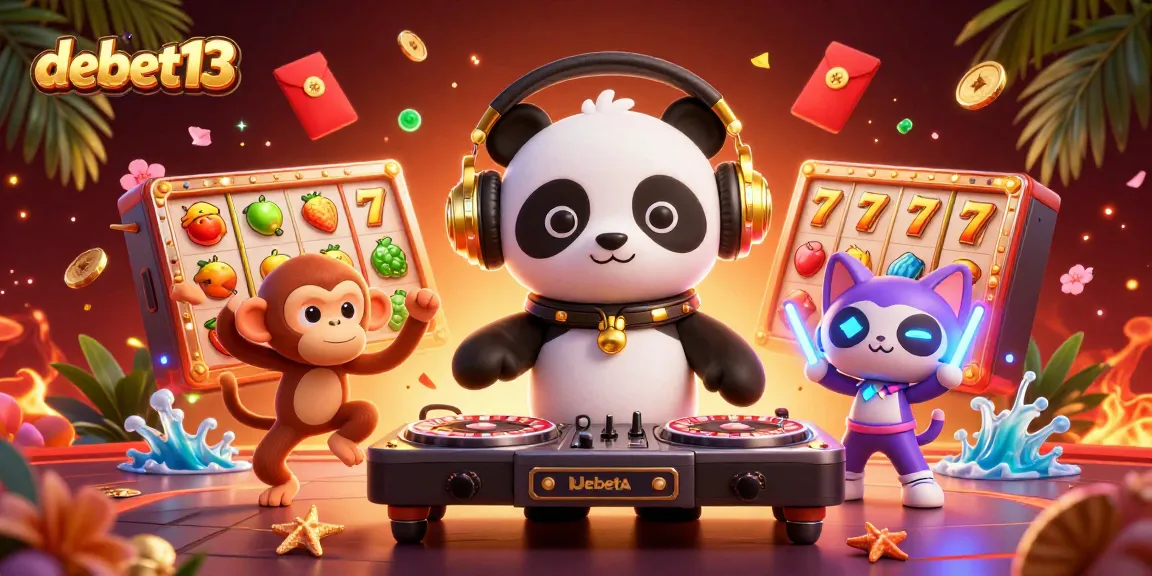 Experience thrilling gameplay at debet13 with vibrant characters in a dynamic casino scene.