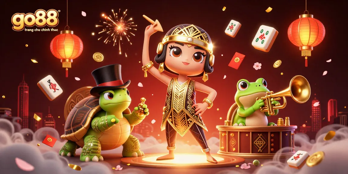 Engage with go88 trang chu chinh thuc through vibrant casino-themed 3D illustration.