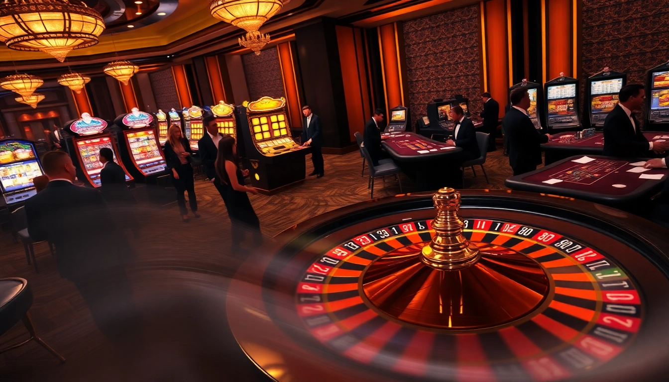 Experience the exciting gaming atmosphere of tylekeo.bio with vibrant roulette and poker.