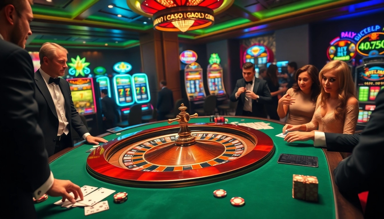 Engage at the luxurious casino scene inspired by https://rr88c.pro/ with roulette, poker, and vibrant slot machines.