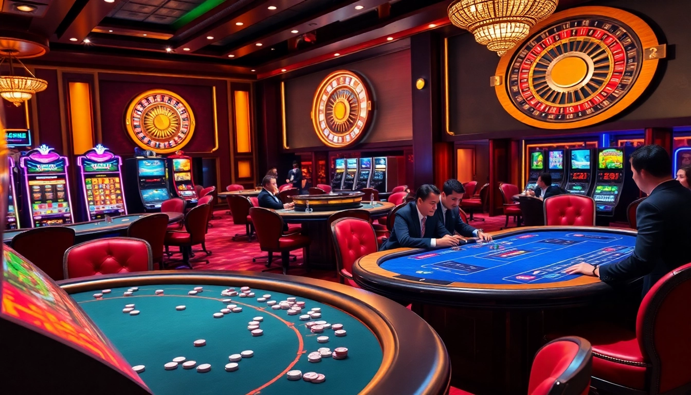 Experience high-stakes action at 98win with vibrant casino tables and thrilling games.