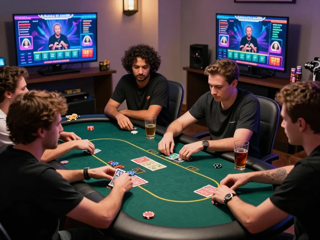 Engaging online gaming experience on bomwin with players enjoying card games.