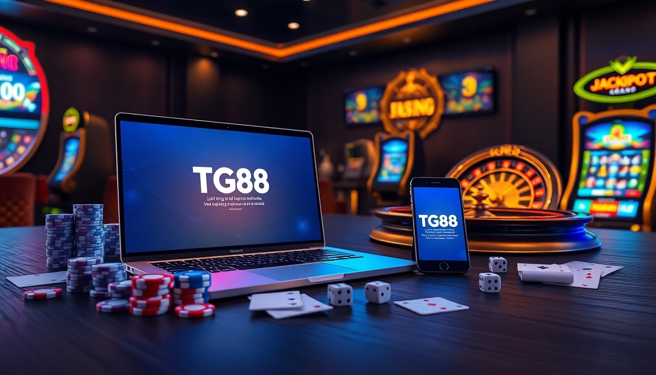 Engaging TG88 đăng nhập screen with interactive casino chips and dynamic roulette wheel bet placement