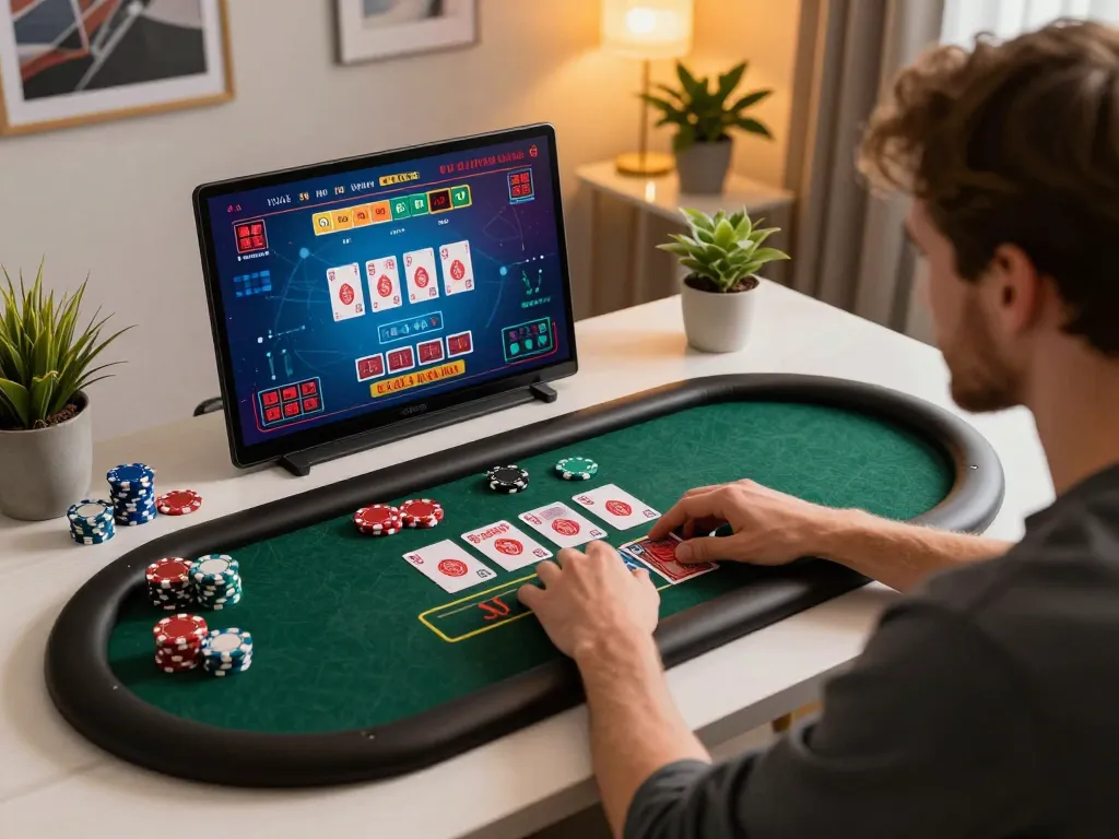Engaging in online gaming at Sun Win with dynamic live dealer action on laptop screen
