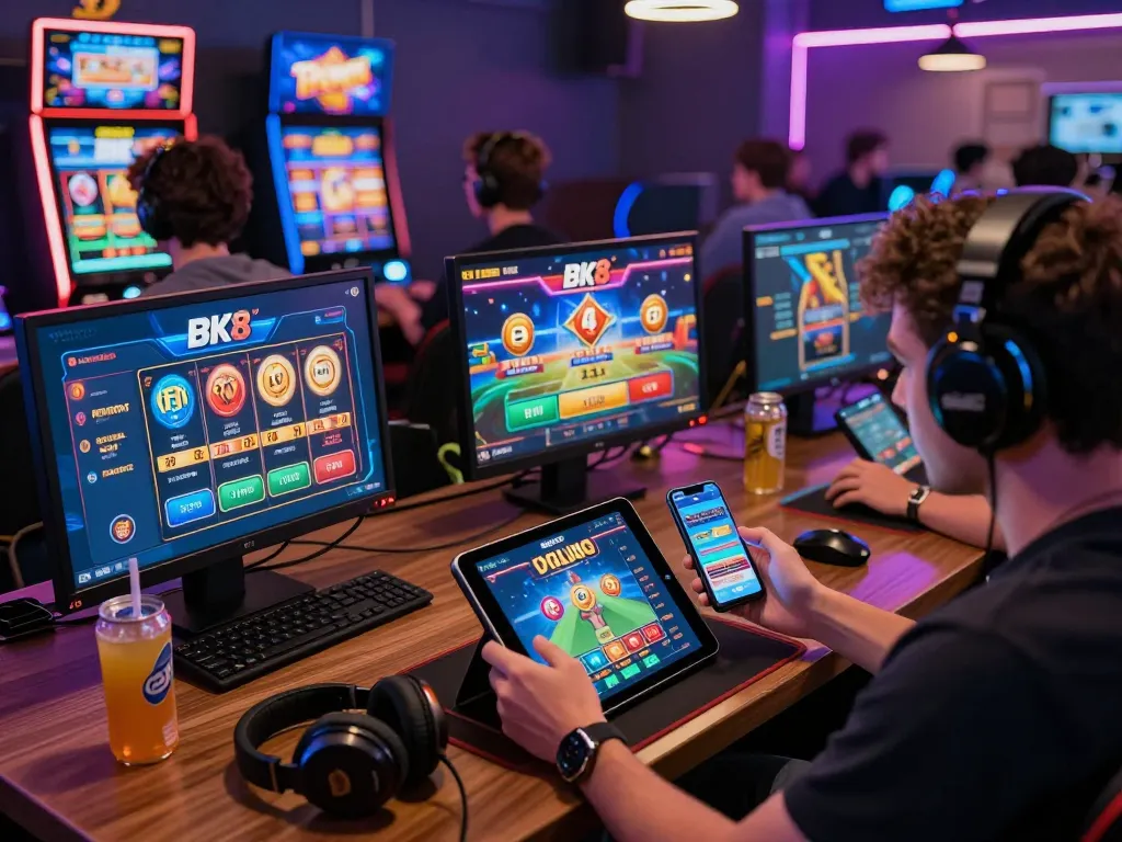 Exciting BK8 online gaming experience featuring diverse players within a vibrant interactive platform.