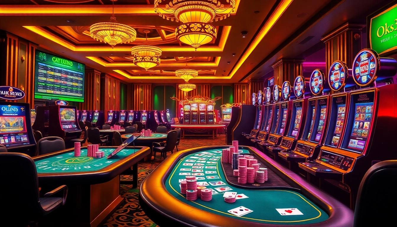 Exciting casino action at https://ok8386s.com/ with vibrant tables and enthusiastic players.