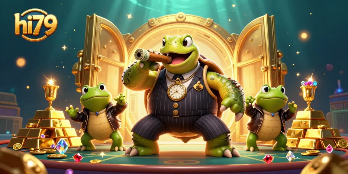 Experience top-tier gaming at hi79 with a rich underwater casino scene featuring vibrant characters and treasures.