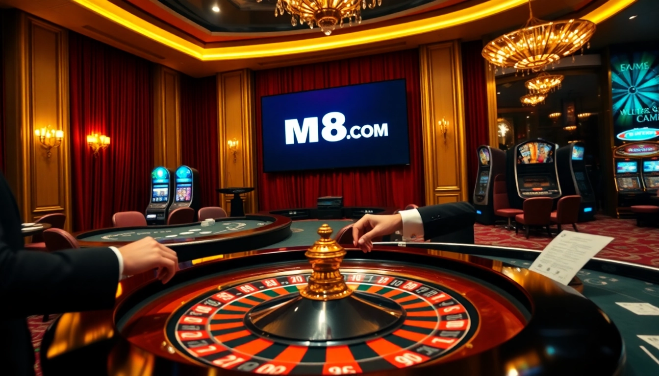 Experience the excitement of MM88 COM with engaging casino games and thrilling betting scenes.
