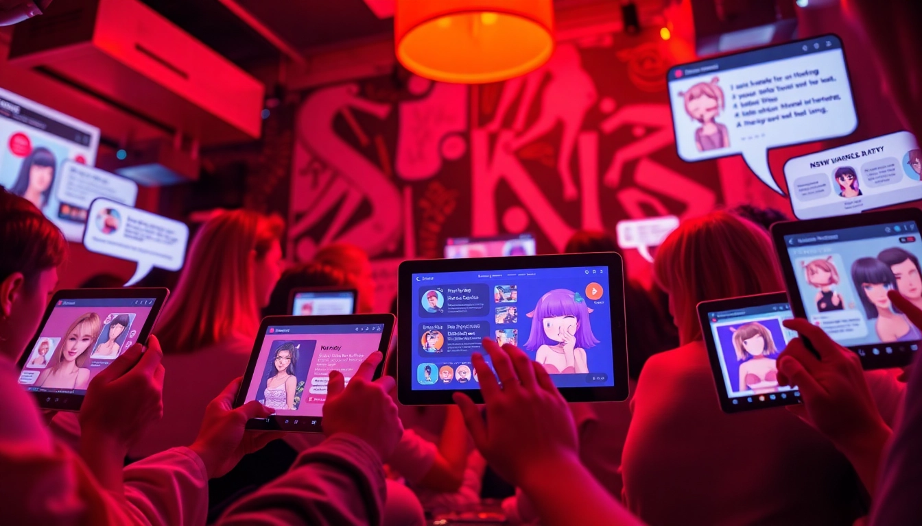 Explore the engaging world of the best nsfw ai platforms showcasing dynamic user interactions and digital devices.