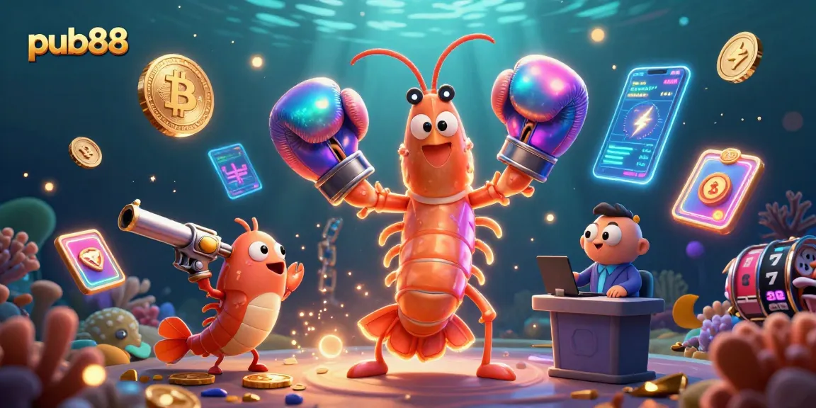 Engage with pub88's thrilling experience featuring vibrant 3D characters in a vibrant gambling scene.