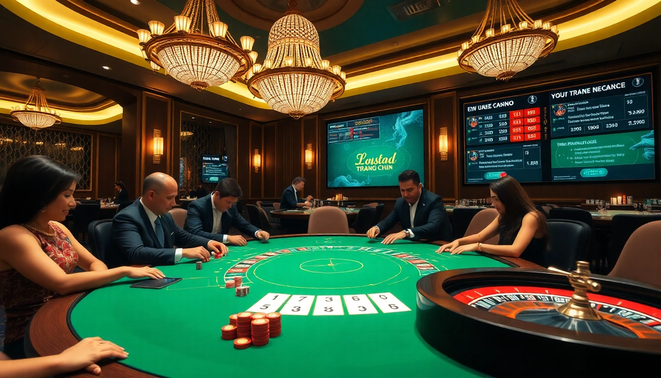 Exciting gameplay at uu88 trang chủ featuring a vibrant poker table with professional gamblers.