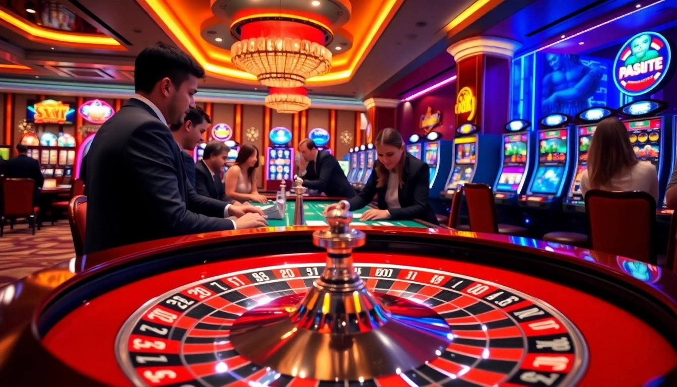 Experience the excitement at trang chủ 888b with vibrant gaming tables and lively players.